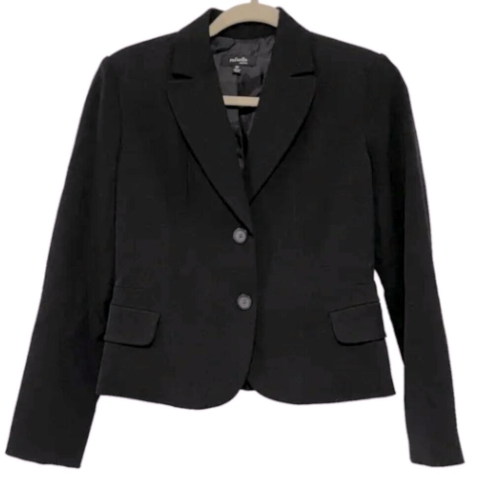 Rafaella Two Button Classic Black Blazer - 14P